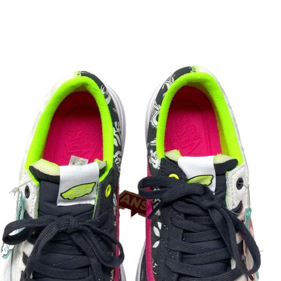 VANS Old Skool Overt CC Shoes Men Low Suede Canvas White Multi Skate VN0A7Q5E6GL - Picture 6 of 10